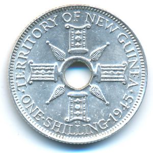New Guinea, 1 shilling, 1945