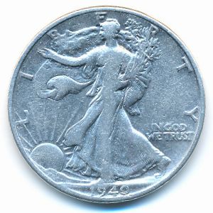 США, 1/2 доллара (1940 г.)