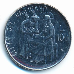 Vatican City, 100 lire, 1981