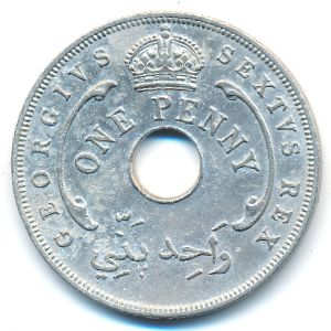 British West Africa, 1 penny, 1951