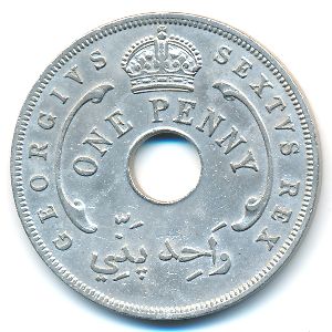 Британская Западная Африка, 1 пенни (1951 г.)