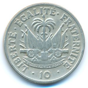 Haiti, 10 centimes, 1958