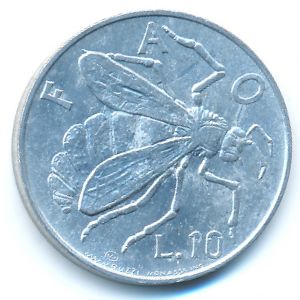 Сан-Марино, 10 лир (1974 г.)