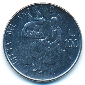 Vatican City, 100 lire, 1981