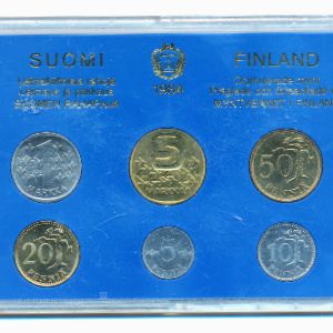 Finland, Набор монет, 1984