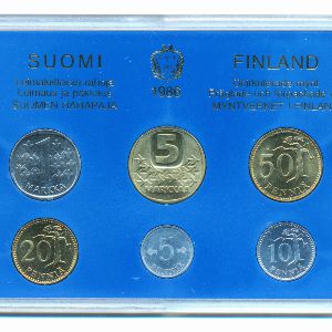 Финляндия, Набор монет (1986 г.)
