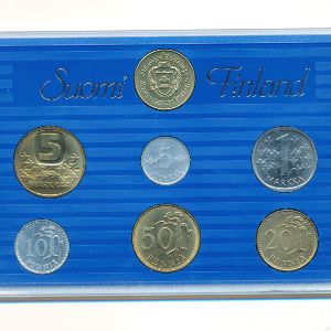 Finland, Набор монет, 1989