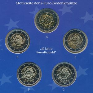 Germany, Набор монет, 2012