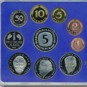 ФРГ, Набор монет (1996 г.)