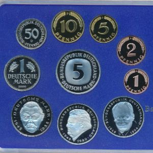 ФРГ, Набор монет (2000 г.)