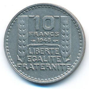Франция, 10 франков (1948 г.)