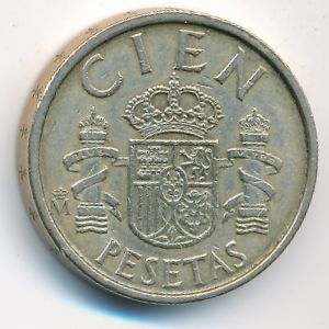 Spain, 100 pesetas, 1989