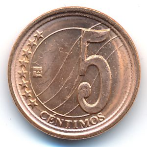 Venezuela, 5 centimos, 2009
