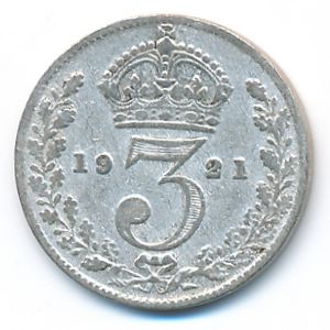 Великобритания, 3 пенса (1921 г.)