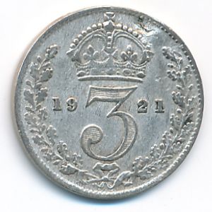 Great Britain, 3 pence, 1921