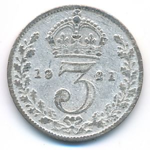 Great Britain, 3 pence, 1921