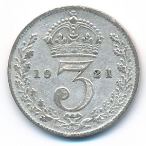 Great Britain, 3 pence, 1921
