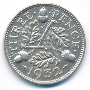 Great Britain, 3 pence, 1932