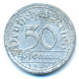 Веймарская республика, 50 пфеннигов (1921 г.)