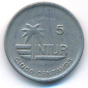 Cuba, 5 centavos, 1989