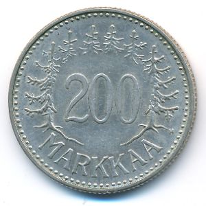 Финляндия, 200 марок (1957 г.)