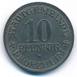 Pforzheim, 10 пфеннигов, 1917
