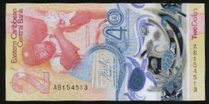 Восточные Карибы, 2 доллара (2023 г.)