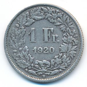 Швейцария, 1 франк (1920 г.)