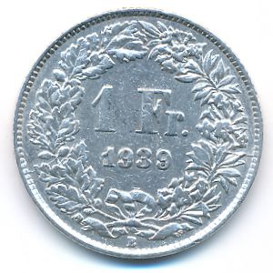 Швейцария, 1 франк (1939 г.)