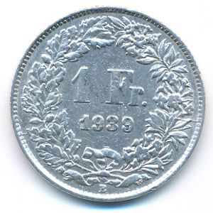 Швейцария, 1 франк (1939 г.)