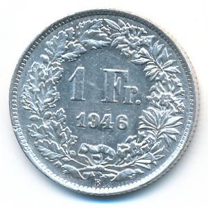 Швейцария, 1 франк (1946 г.)