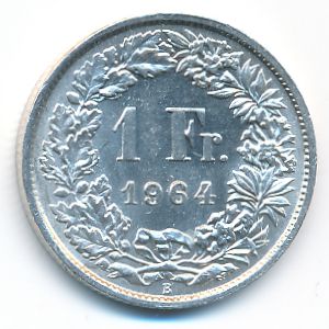 Швейцария, 1 франк (1964 г.)