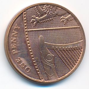 Great Britain, 1 penny, 2008