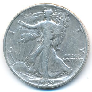 США, 1/2 доллара (1939 г.)