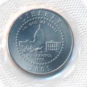 США, 1/2 доллара (2001 г.)