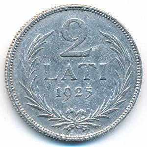 Латвия, 2 лата (1925 г.)