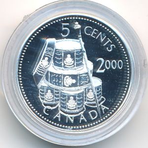 Canada, 5 cents, 2000