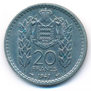 Монако, 20 франков (1947 г.)