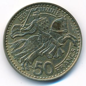 Монако, 50 франков (1950 г.)