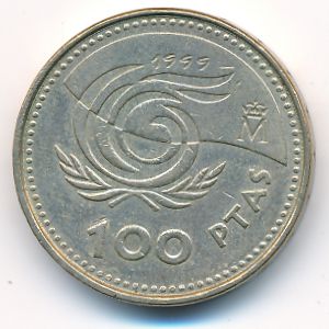 Spain, 100 pesetas, 1999