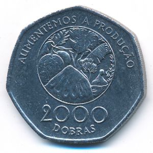 Sao Tome and Principe, 2000 dobras, 1997