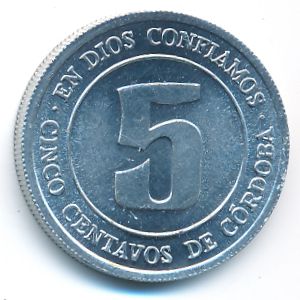 Никарагуа, 5 сентаво (1974 г.)