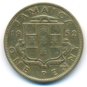 Ямайка, 1 пенни (1952 г.)