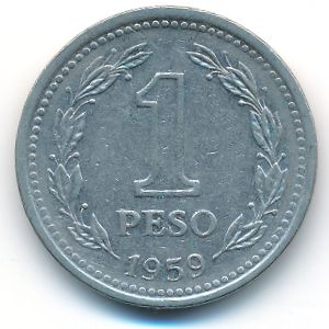 Аргентина, 1 песо (1959 г.)