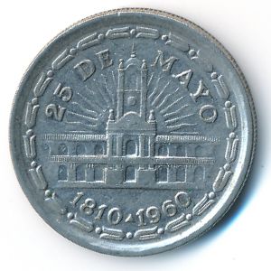 Аргентина, 1 песо (1960 г.)