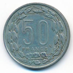 Экваториальные Африканские Штаты, 50 франков (1961 г.)