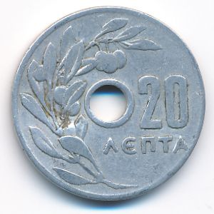 Греция, 20 лепт (1954 г.)