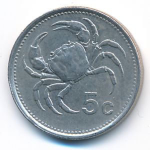 Мальта, 5 центов (1986 г.)