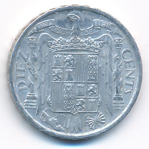 Испания, 10 сентимо (1953 г.)