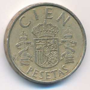 Spain, 100 pesetas, 1983